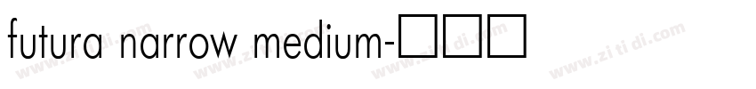 futura narrow medium字体转换